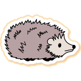 Wild Hedgehog Sticker