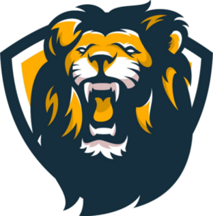Wild Lion Mascot Sticker