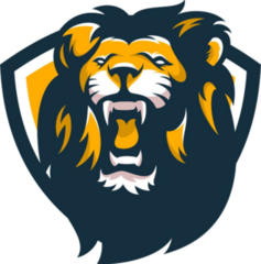 Wild Lion Mascot Sticker