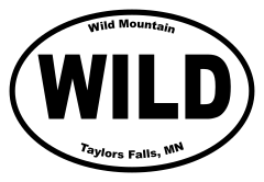 Wild Mountain Oval Sticker