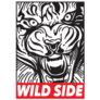 Wild Side Tiger Poster Sticker
