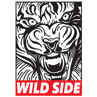 Wild Side Tiger Poster Sticker