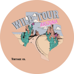 Wild Tour Vintage Arizona State Illustration Sticker
