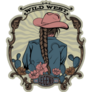 Wild West Cactus Cowgirl Sticker