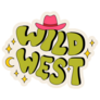 Wild West Groovy Rodeo Lettering Sticker
