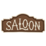 Wild West Saloon Lettering Sticker