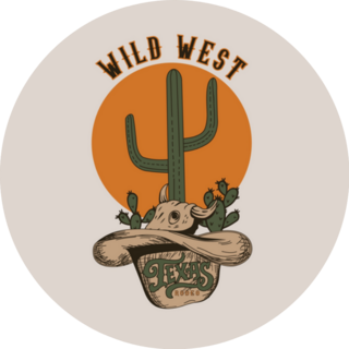 Wild West Texas Rodeo Sticker