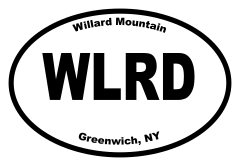 Willard Mountain Oval Sticker