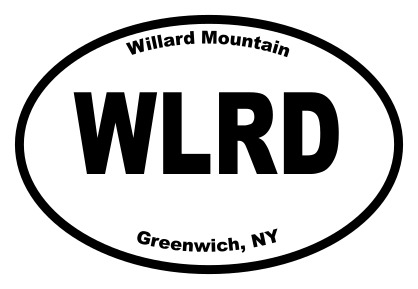 Willard Mountain Oval Sticker