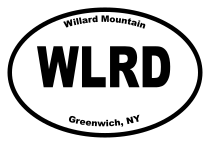 Willard Mountain Oval Sticker
