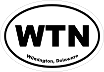 Wilmington, Delaware Oval Stickers