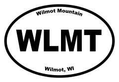 Wilmot Mountain Oval Sticker