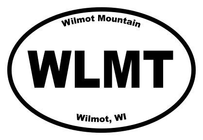 Wilmot Mountain Oval Sticker