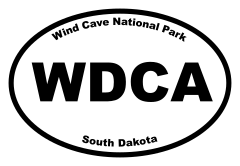 Wind Cave National Park Oval Sticker
