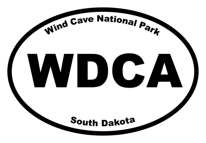 Wind Cave National Park Oval Sticker