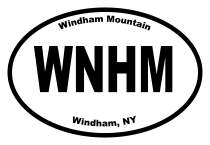 Windham Mountain Oval Sticker
