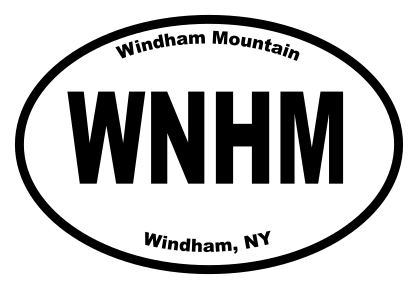 Windham Mountain Oval Sticker