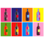 Wine Bottles Hand Drawing Pop Art Sticker