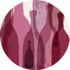 Wine Bottles In Watercolor Sticker