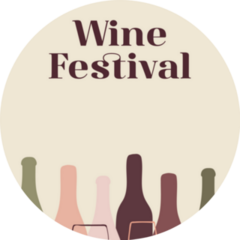 Wine Festival Poster Sticker