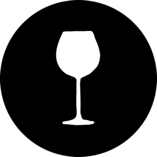 Wine Glass Silhouette Sticker