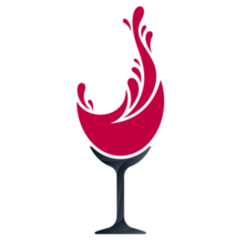 Wine Glass Splashing Sticker