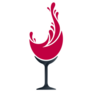 Wine Glass Splashing Sticker