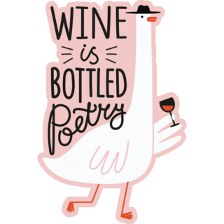 Wine Goose Sticker