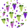 Wine Grapes Pattern Sticker