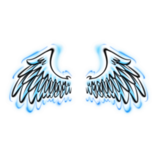 Wing Airbrush Graffiti Sticker