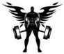 Winged Body Builder Sticker