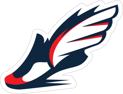 Winged Running Shoe Sticker