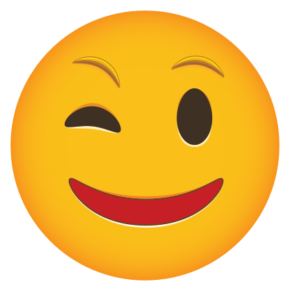 Winking Phone Emoji Sticker