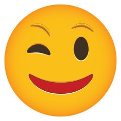 Winking Phone Emoji Sticker