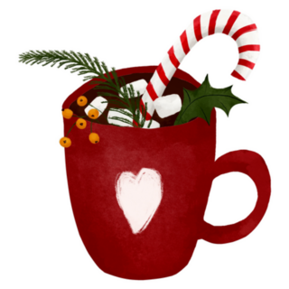 Winter Cup Of Hot Drink Cocoa Sticker