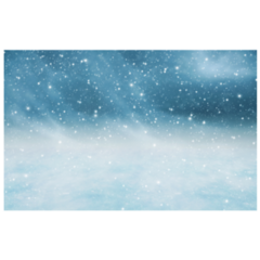 Winter Landscape With Falling Snow Sticker 