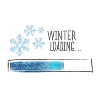 Winter Loading Illustration Sticker
