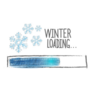 Winter Loading Illustration Sticker