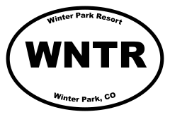 Winter Park Resort Oval Sticker