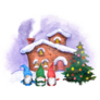 Winter Swedish Gnomes In Christmas Sticker