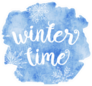 Winter Time Snowflake Sticker