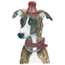 Winter Whippet Sticker