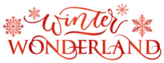 Winter Wonderland Lettering Sticker