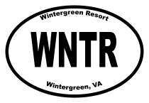 Wintergreen Resort Oval Sticker