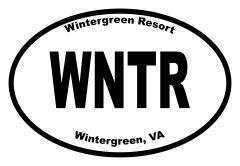 Wintergreen Resort Oval Sticker