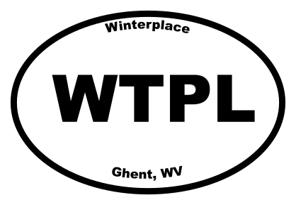 Winterplace Oval Sticker