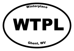 Winterplace Oval Sticker