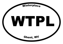 Winterplace Oval Sticker