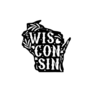 Wisconsin State Map With Doodle Decorative Ornaments Sticker
