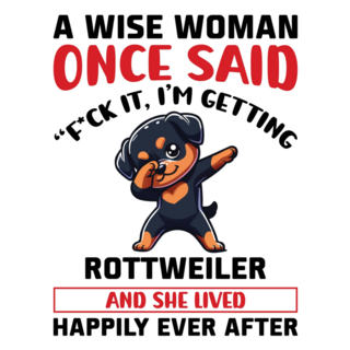 Wise Woman Rottweiler Sticker